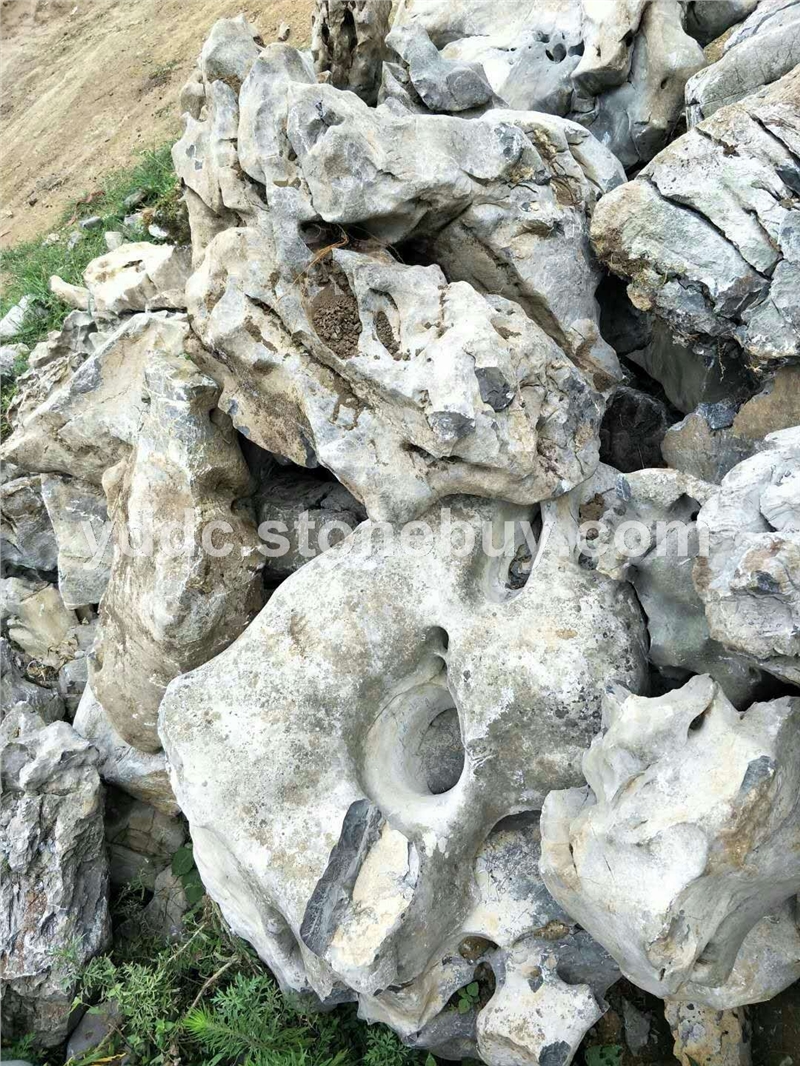 白太湖石大中小型假山石基地直发