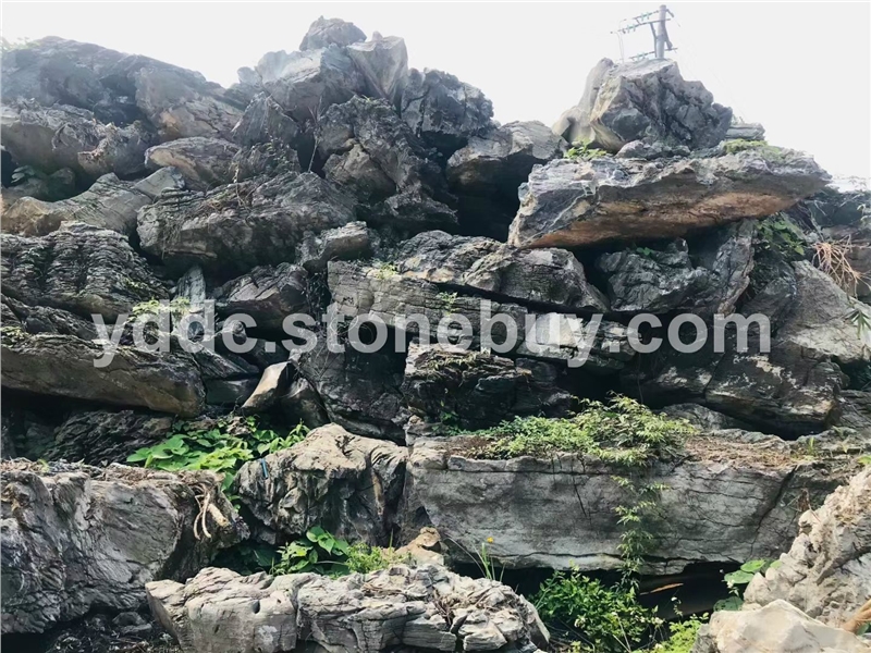 大型大英石自然石价格流水工程制作
