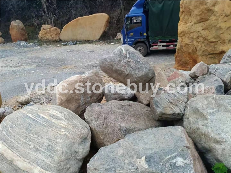 園林景觀泰山石落地觀賞石原石圖片