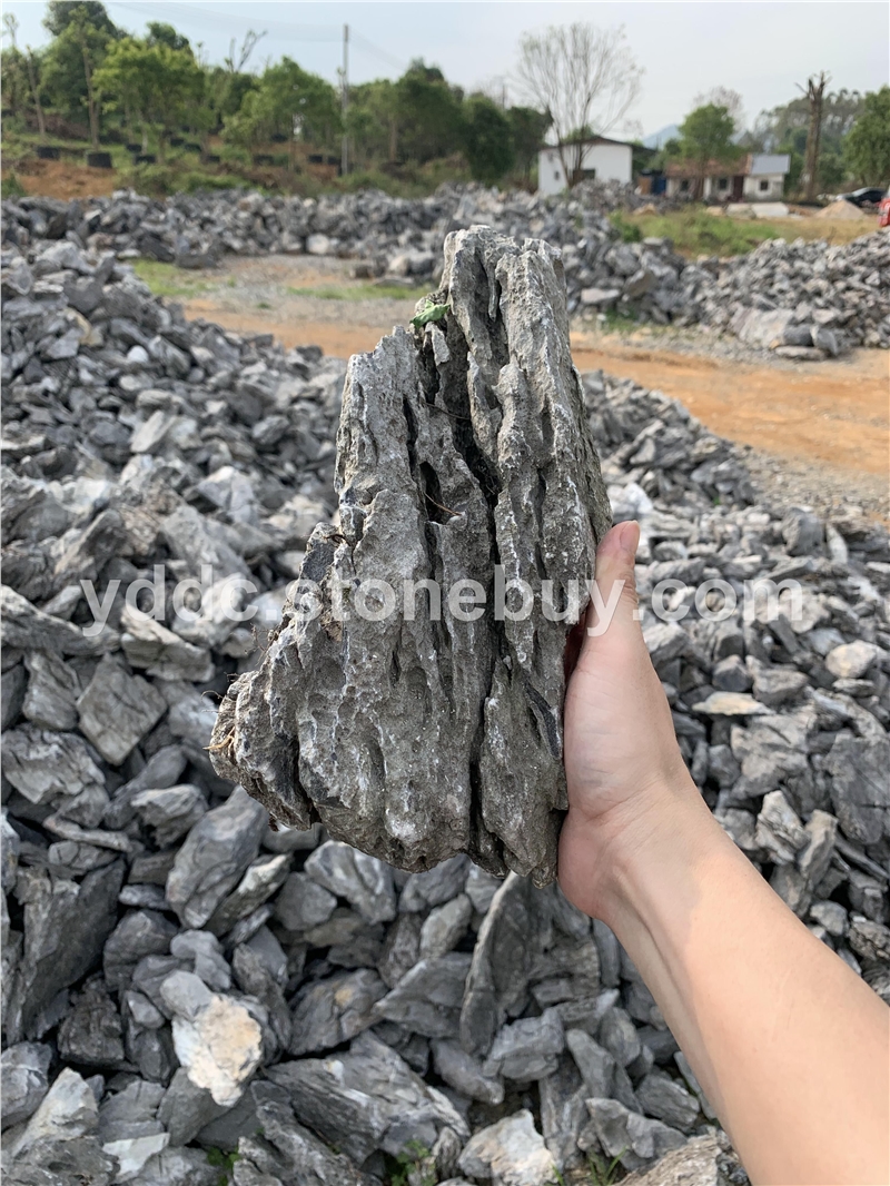 供应天然原石小英石造型景观石草坪点缀石