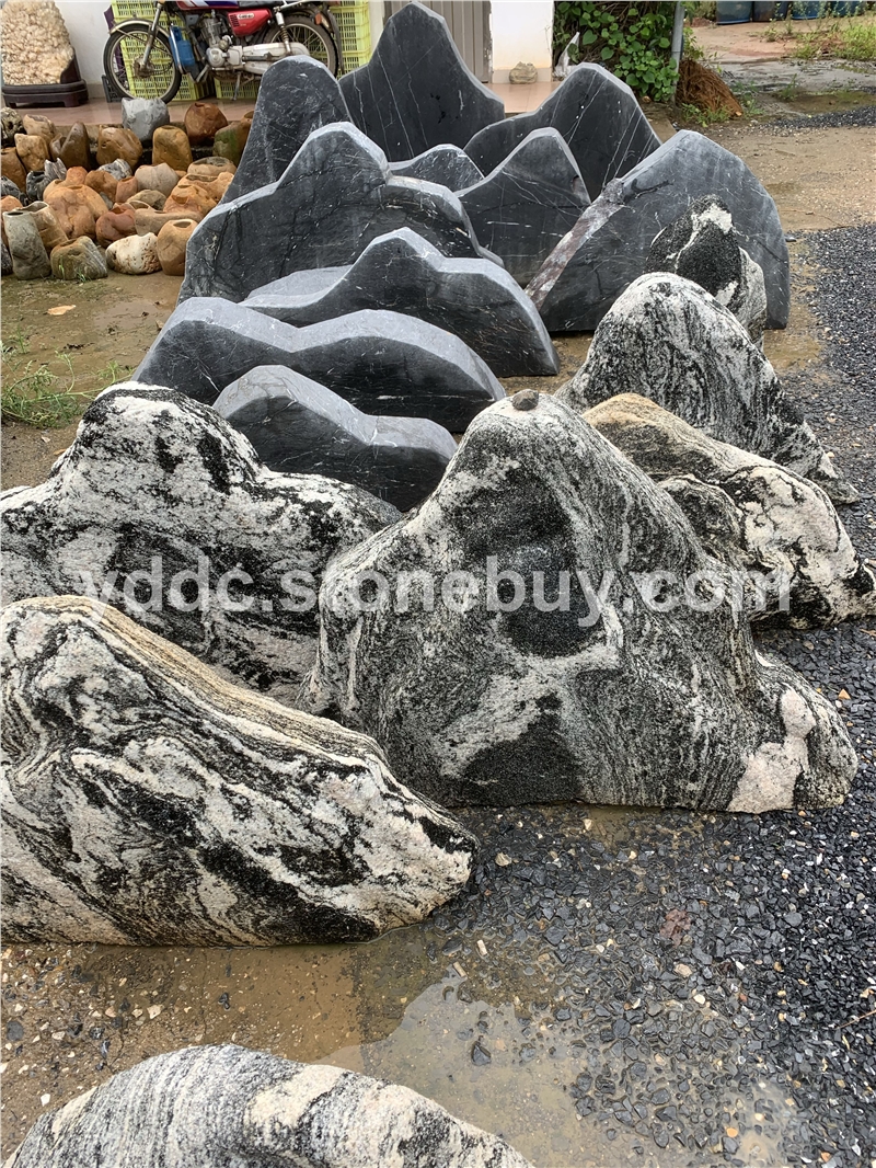 雪浪石公园庭院山水景石图片风景石批发