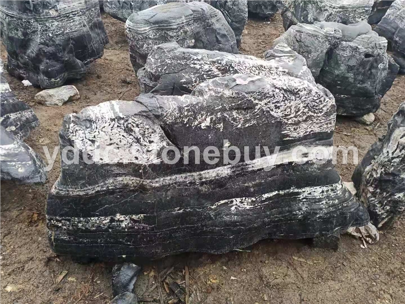 精品云雾石鱼缸石布景