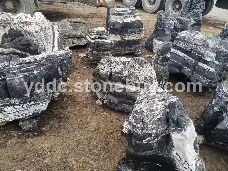 精品云雾石鱼缸石假山