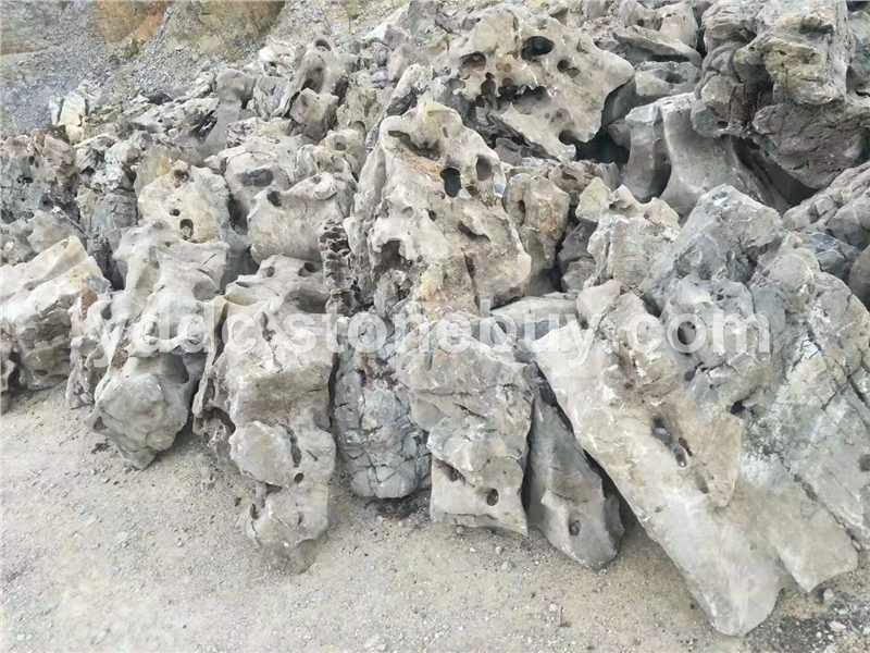 白太湖石小溪流水石基地直发