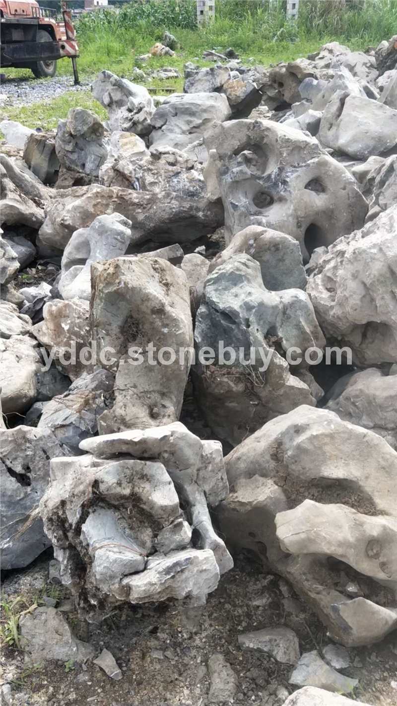 白太湖石白色景观石造型美观