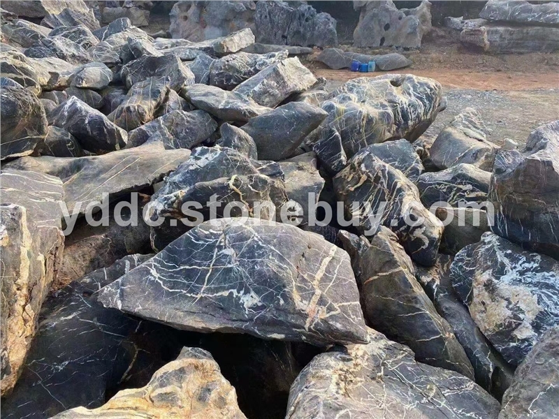 园林绿化太湖石墨石摆景石直销河道驳岸护坡