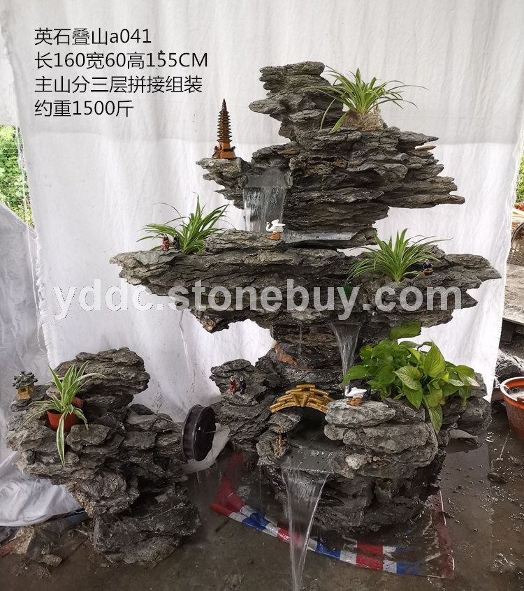 英石叠石假山公园石材施工