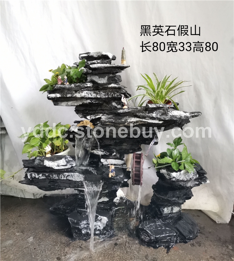黑英石假山公园天然原石黑片石欢迎咨询