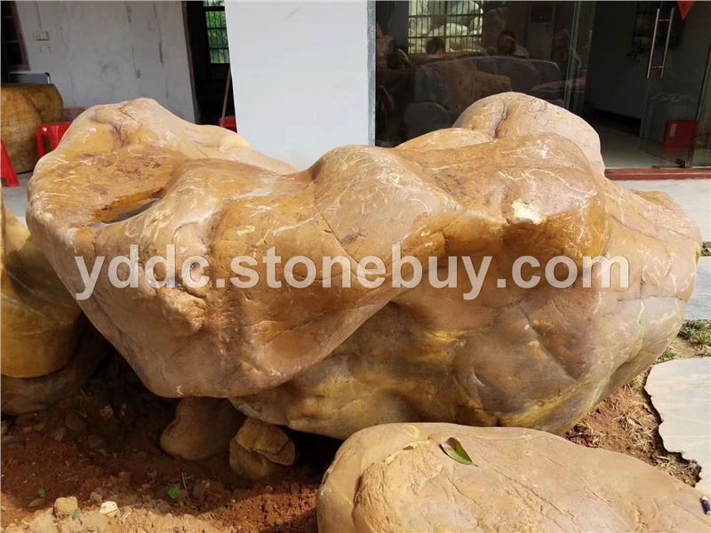 鼎诚园林-精品景观黄蜡石奇石特置摆件