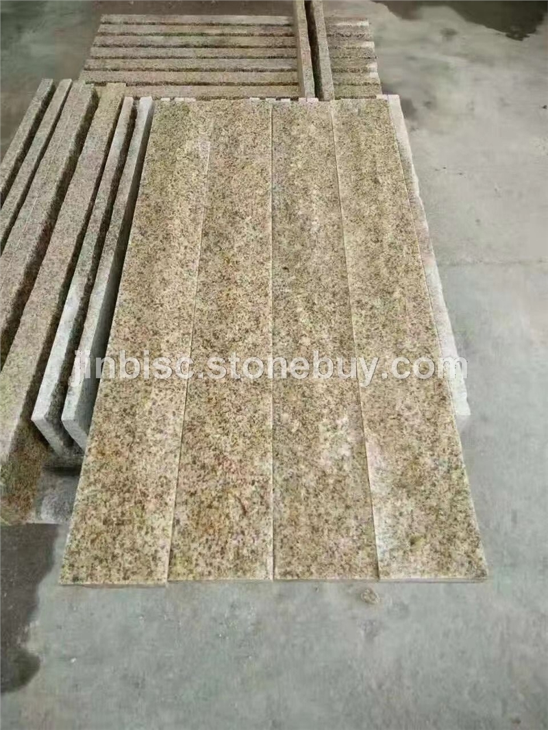 黄金麻石材异形线条