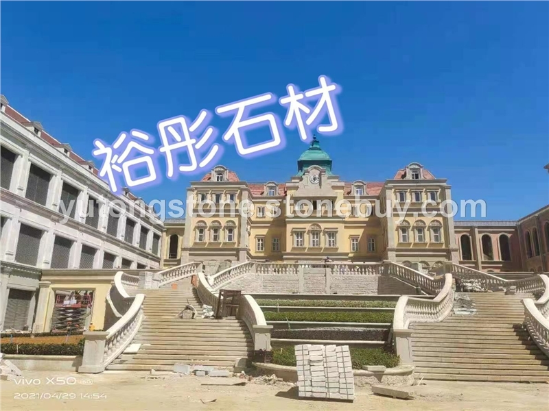 外墙干挂米黄砂岩