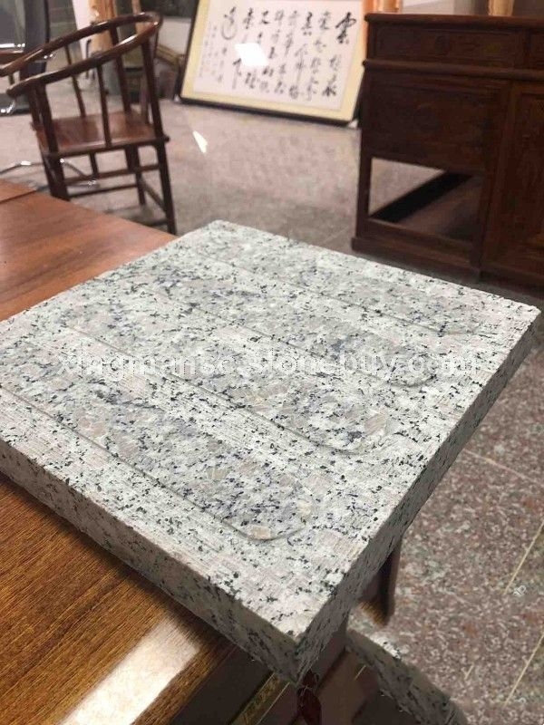 富丽红盲道石