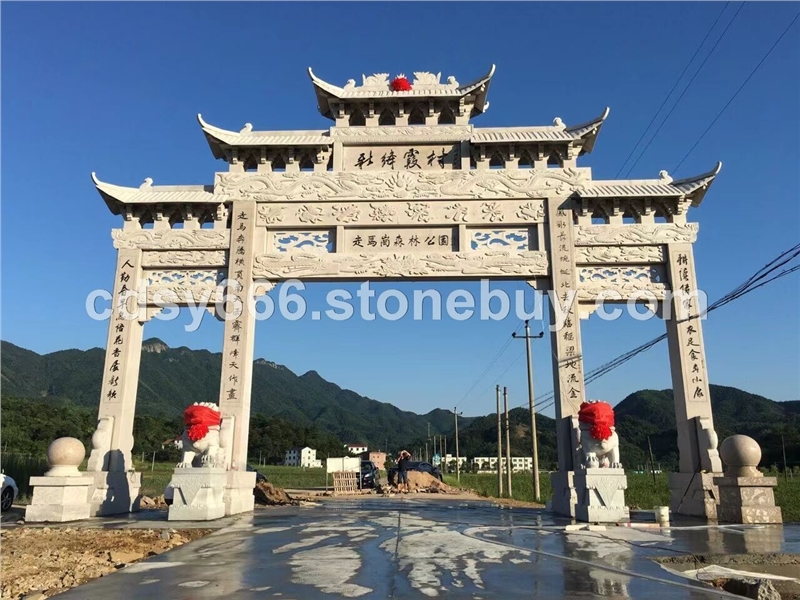 石牌楼村门楼定制