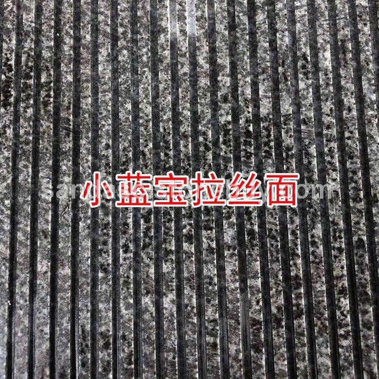 金华小蓝宝拉丝面新芝麻黑654石材新矿童子黑拉丝板