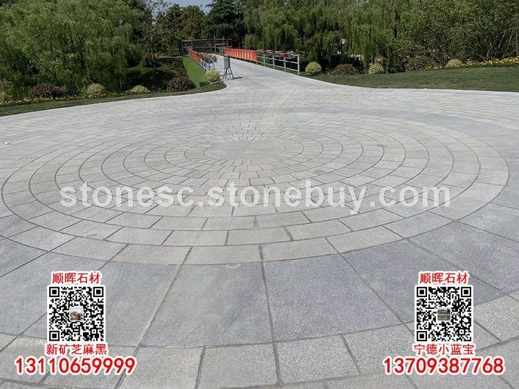 福建小蓝宝G653花岗岩地铺石围圆