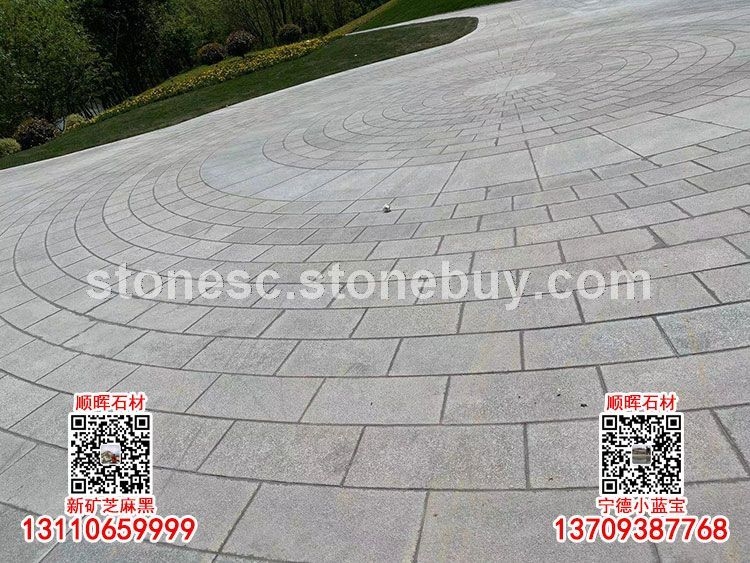 福建芝麻黑新矿G654小蓝宝广场地铺