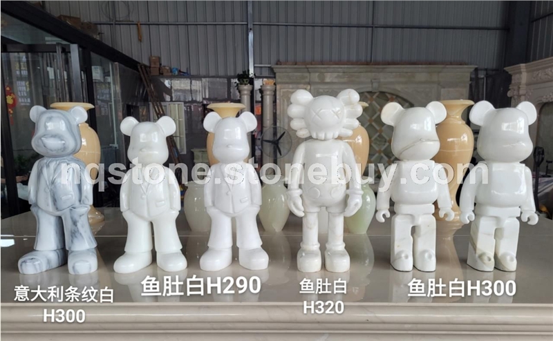 意大利条纹白、鱼肚白摆件