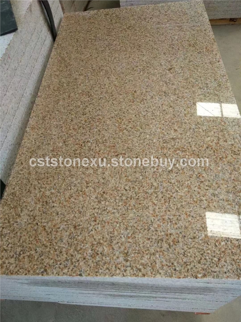 G682黄锈石光面 地铁机场 外墙地铺