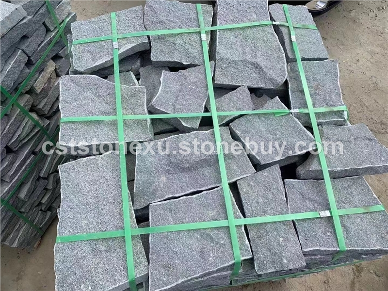 芝麻黑G654自然面乱型碎拼