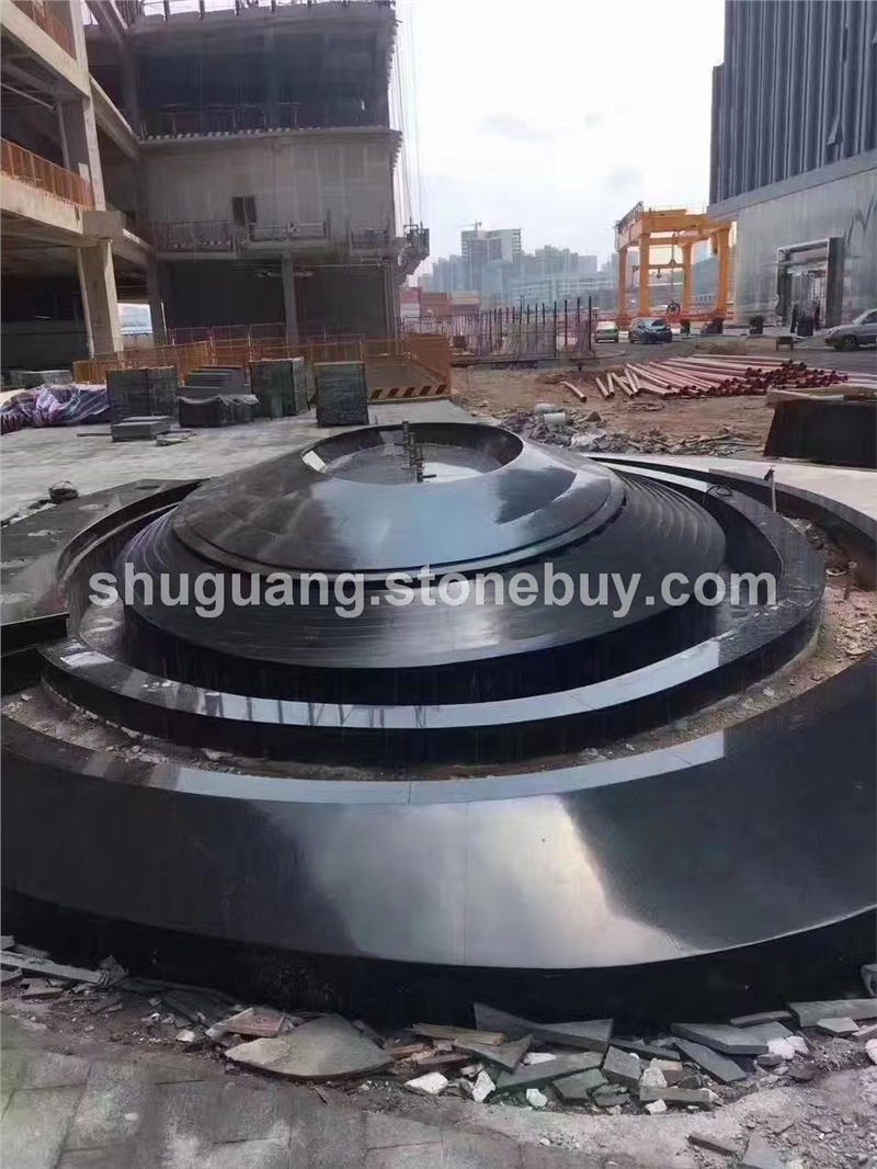 湛江黑异形广场风景石加工
