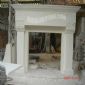 F-138(出口美国白洞石壁炉架(White Travertine fireplace)