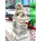 純手工雕刻石獅，石雕麒麟，拓荒牛,龍鳳大鵬,大象駿馬,寶瓶鹿鶴等