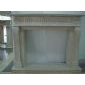 F-242ʶʯڠtTRAVERTINE FIREPALCE MANTEL