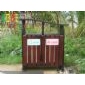 戶外家具，垃圾桶，戶外垃圾桶，鋼木結(jié)構(gòu)垃圾桶