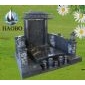 中式墓碑　國(guó)內(nèi)墓碑　黑色墓石　雕刻