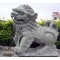 石獅子　北京獅　園林雕刻　