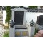 中式墓碑，墓碑加工制作，墓碑雕刻，山西黑墓碑