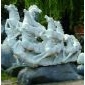 馬群雕刻品