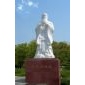 漢白玉大理石孔子人物雕像