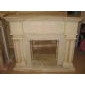 F-2004白色玉石壁炉架WHITE ONYX FIREPLACE