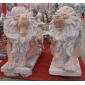 石獅子|漢白玉石獅子|石雕獅子|歐式晚霞紅石獅子|門前大型擺件鎮(zhèn)宅辟邪