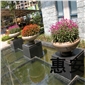訂做石花缽/酒店石花盆/園林花缽/花崗巖花缽096