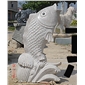 供應(yīng)鯉魚石雕 水動物雕塑 噴水魚066
