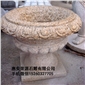 景觀石花缽 園林石花盆 黃銹石花缽 園林雕刻，動(dòng)物 人物石雕 噴水池 花缽欄桿 花崗巖石材雕塑02