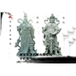 招財(cái)辟邪門神石雕石板 關(guān)公門神 人物石雕