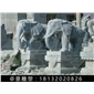 大象石雕，青石大象雕塑