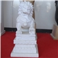 石雕獅子 鎮(zhèn)宅辟邪 漢白玉獅子 現(xiàn)貨出售
