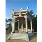 石雕仿古六角涼亭 花崗巖涼亭 單層石亭 園林景觀 雙層涼亭  戶外石亭