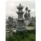 佛像，石抱鼓，石亭，石橋，噴泉，石桌石椅，香爐，供臺，石塔