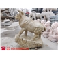 石雕十二生肖牛動(dòng)物雕刻園林仿真雄雞屬相工藝品黃銹石石頭招財(cái)公雞