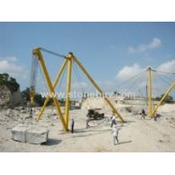 斜撑式桅杆起重机工作现场5
