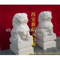 汉白玉石狮