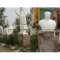 漢白玉石雕毛主席站坐半身像；壽星白求恩孔子校園雕塑等人物雕像