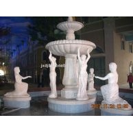 石雕噴泉，園林水景，石雕小橋流水，水榭亭臺等東西方園林景觀石雕花缽亭臺