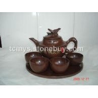 木鱼石茶具