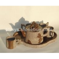 木鱼石茶具